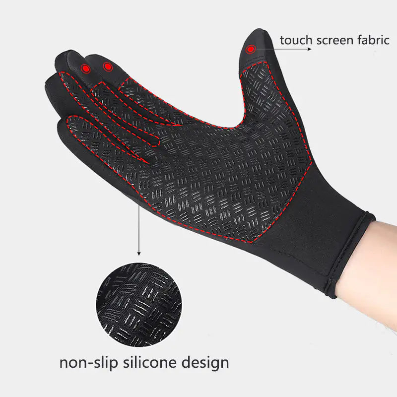 Premium Thermal Winter Gloves – Touch Screen Waterproof with Fleece